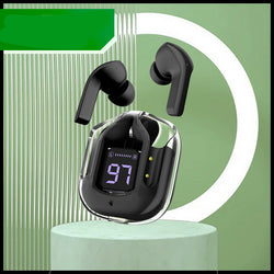 Transparent Wireless Bluetooth Headset Digital Display ENC Noise Reduction True Wireless Sports Music | Trendy Now