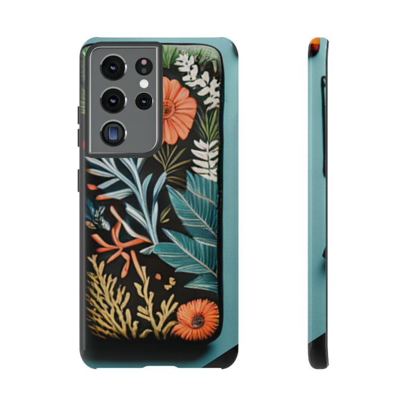 Wild Flowers Tough Cases All iPhone 15, 14, 13, 12, 11, X, 8 , Google Pixel 7, 6, 5, Samsung Galaxy 23, 22, 21, 20, 10