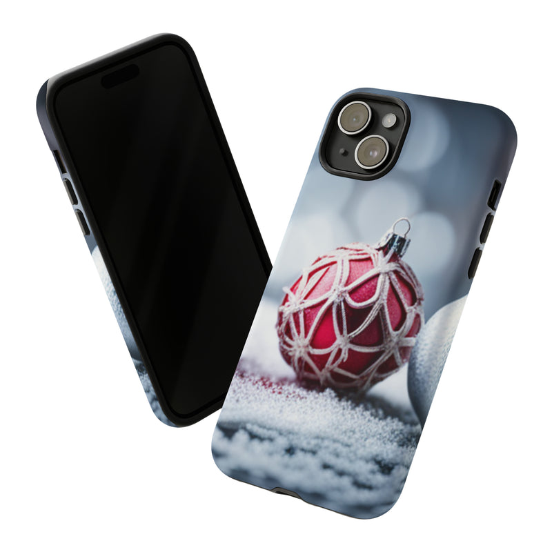 Christmas Red Ornament For  All iPhone 15, 14, 13, 12, 11, X, 8 , Google Pixel 7, 6, 5, Samsung Galaxy 23, 22, 21, 20, 10