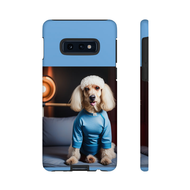 Blue Boy Poodle Tough Cases. All iPhone 15, 14, 13, 12, 11, X, 8 , Google Pixel 7, 6, 5, Samsung Galaxy 23, 22, 21, 20, 10