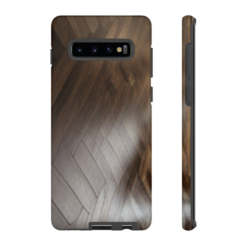 Shine Brown Floor Tough Cases. All iPhone 15, 14, 13, 12, 11, X, 8 , Google Pixel 7, 6, 5, Samsung Galaxy 23, 22, 21, 20, 10