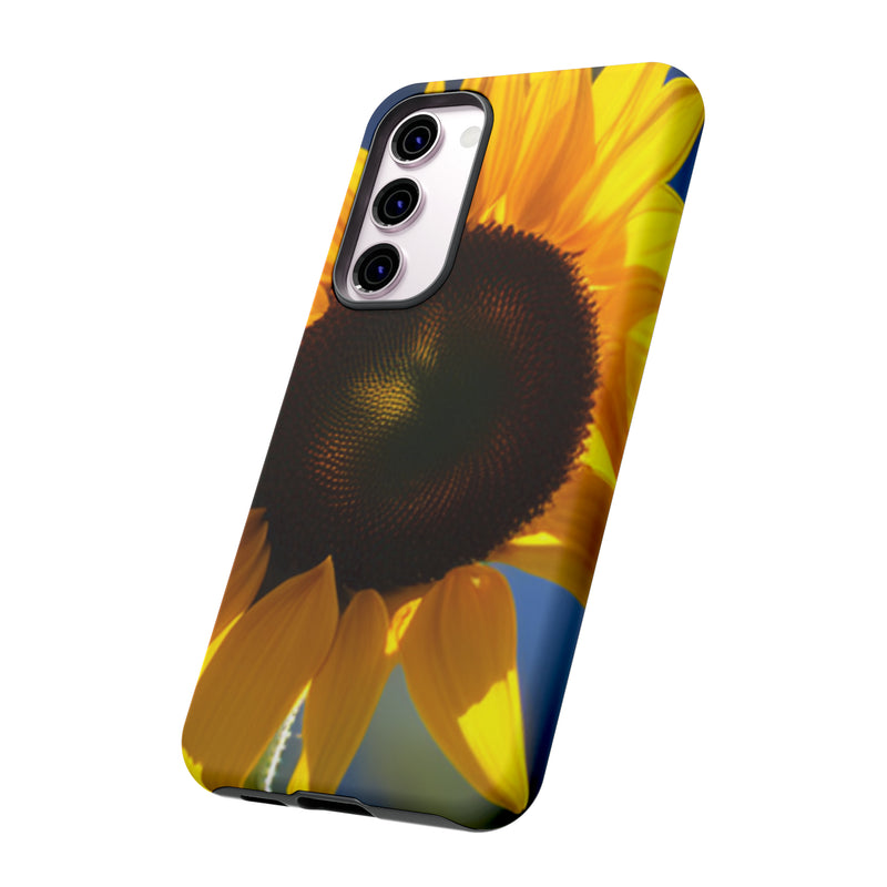 Sunflower Tough Cases  All iPhone 15, 14, 13, 12, 11, X, 8 , Google Pixel 7, 6, 5, Samsung Galaxy 23, 22, 21, 20, 10