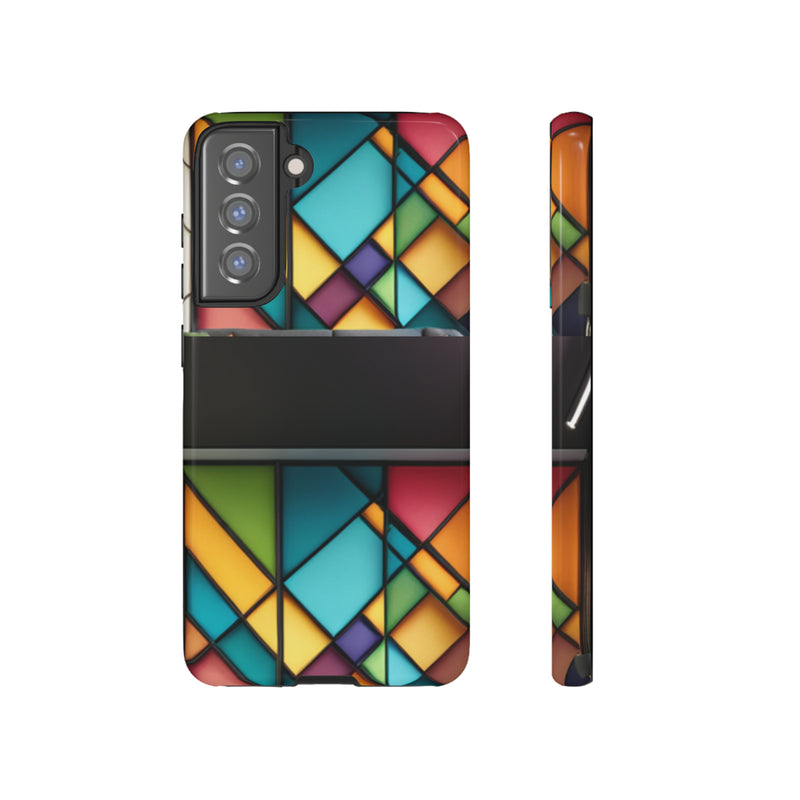 Geometric Patterns Tough Cases  All iPhone 15, 14, 13, 12, 11, X, 8 , Google Pixel 7, 6, 5, Samsung Galaxy 23, 22, 21, 20, 10