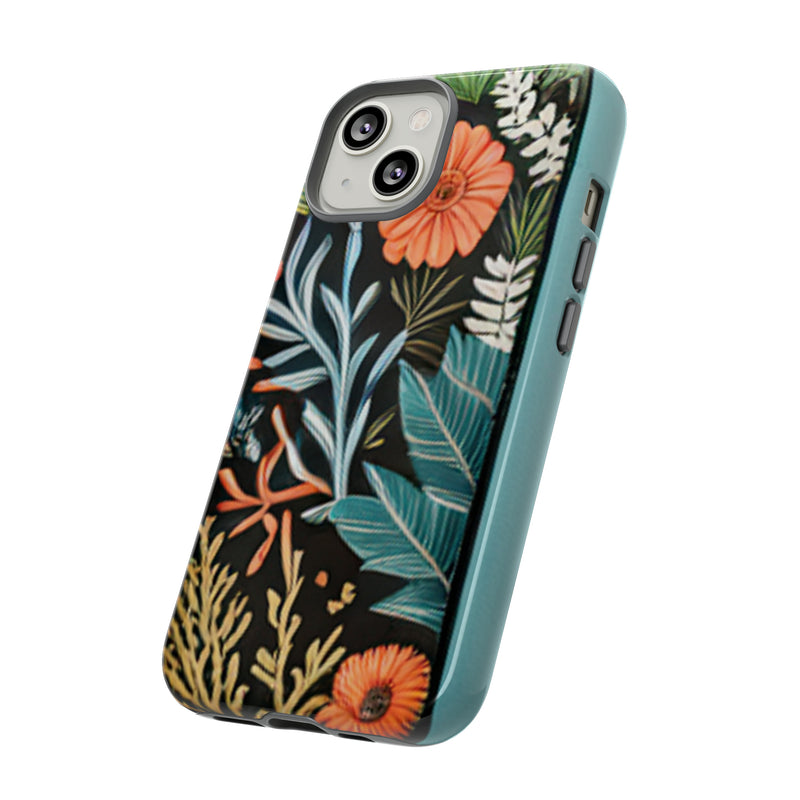 Wild Flowers Tough Cases All iPhone 15, 14, 13, 12, 11, X, 8 , Google Pixel 7, 6, 5, Samsung Galaxy 23, 22, 21, 20, 10