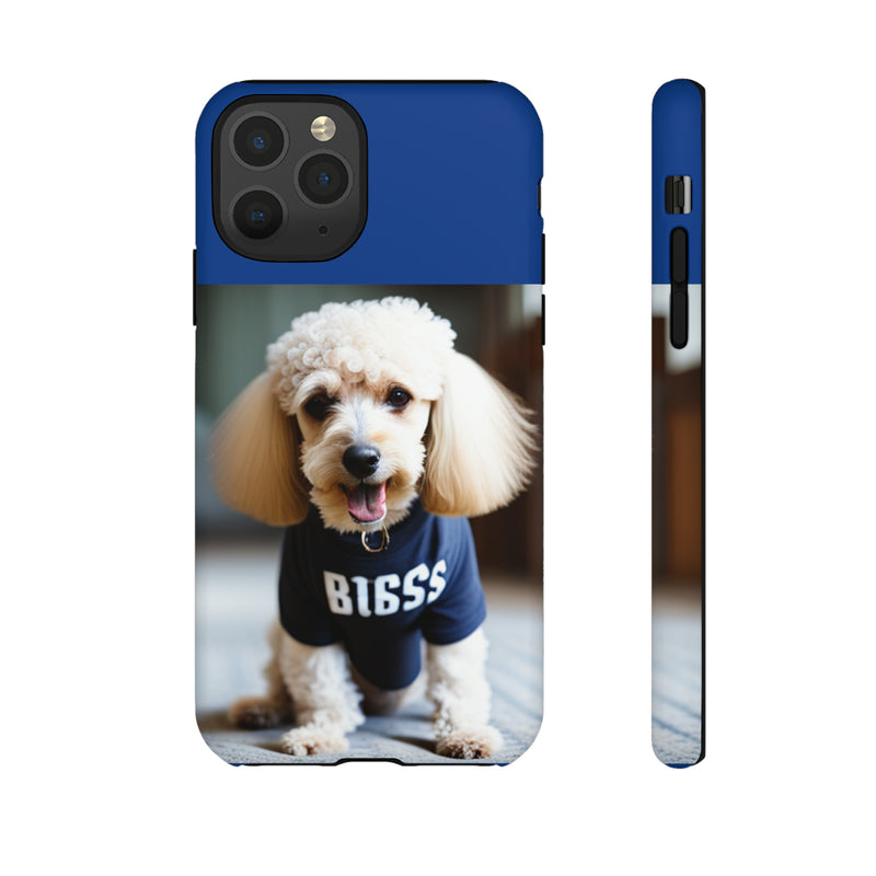 Bigss In Blue Tough Cases. All iPhone 15, 14, 13, 12, 11, X, 8 , Google Pixel 7, 6, 5, Samsung Galaxy 23, 22, 21, 20, 10