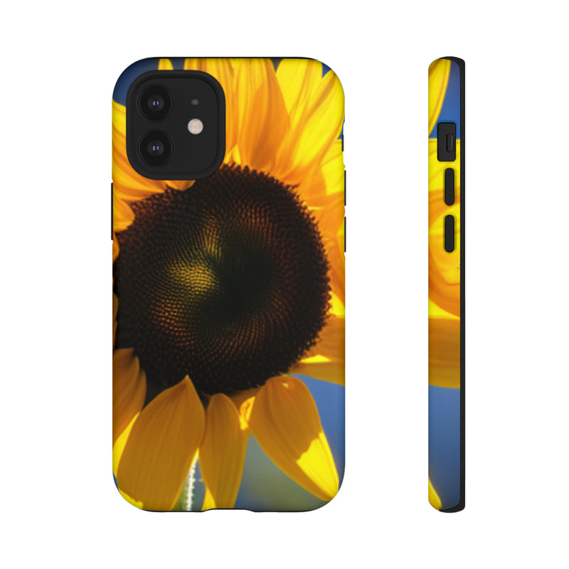 Sunflower Tough Cases  All iPhone 15, 14, 13, 12, 11, X, 8 , Google Pixel 7, 6, 5, Samsung Galaxy 23, 22, 21, 20, 10