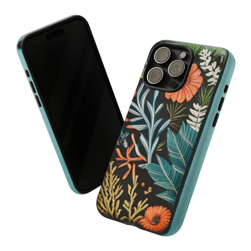 Wild Flowers Tough Cases All iPhone 15, 14, 13, 12, 11, X, 8 , Google Pixel 7, 6, 5, Samsung Galaxy 23, 22, 21, 20, 10