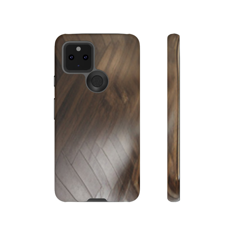 Shine Brown Floor Tough Cases. All iPhone 15, 14, 13, 12, 11, X, 8 , Google Pixel 7, 6, 5, Samsung Galaxy 23, 22, 21, 20, 10