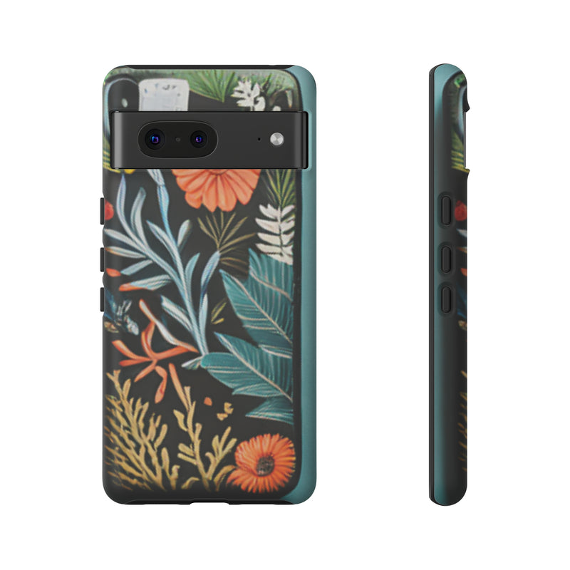 Wild Flowers Tough Cases All iPhone 15, 14, 13, 12, 11, X, 8 , Google Pixel 7, 6, 5, Samsung Galaxy 23, 22, 21, 20, 10