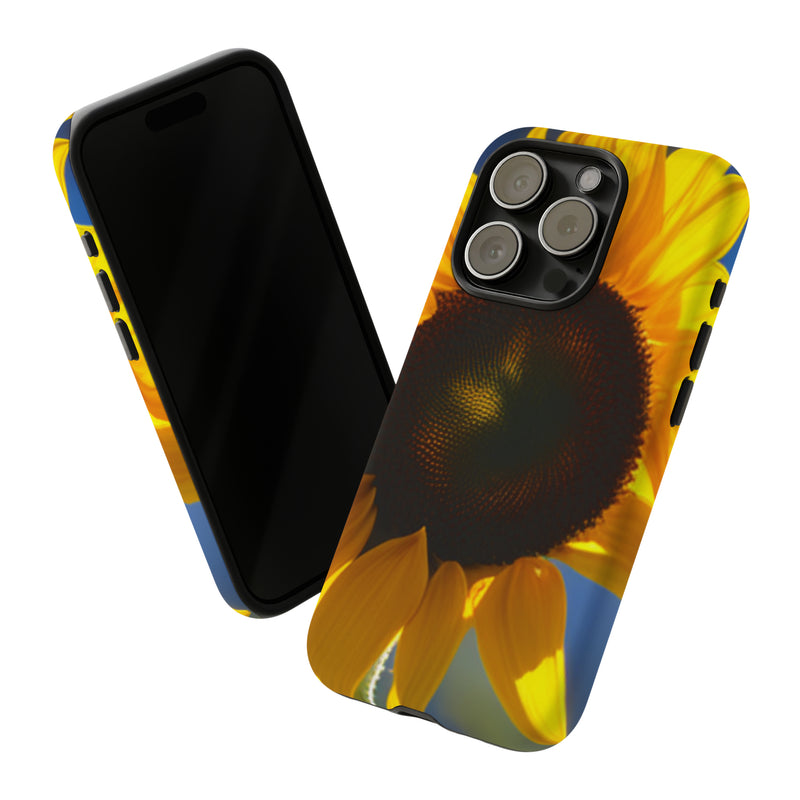 Sunflower Tough Cases  All iPhone 15, 14, 13, 12, 11, X, 8 , Google Pixel 7, 6, 5, Samsung Galaxy 23, 22, 21, 20, 10