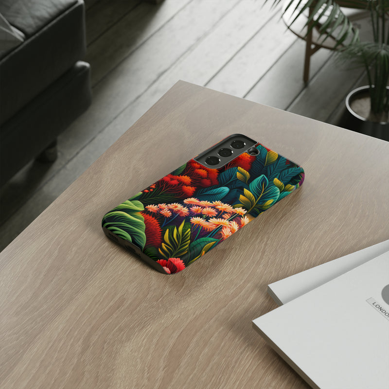 Vibrant Floresta Tough Cases For  All iPhone 15, 14, 13, 12, 11, X, 8 , Google Pixel 7, 6, 5, Samsung Galaxy 23, 22, 21, 20, 10