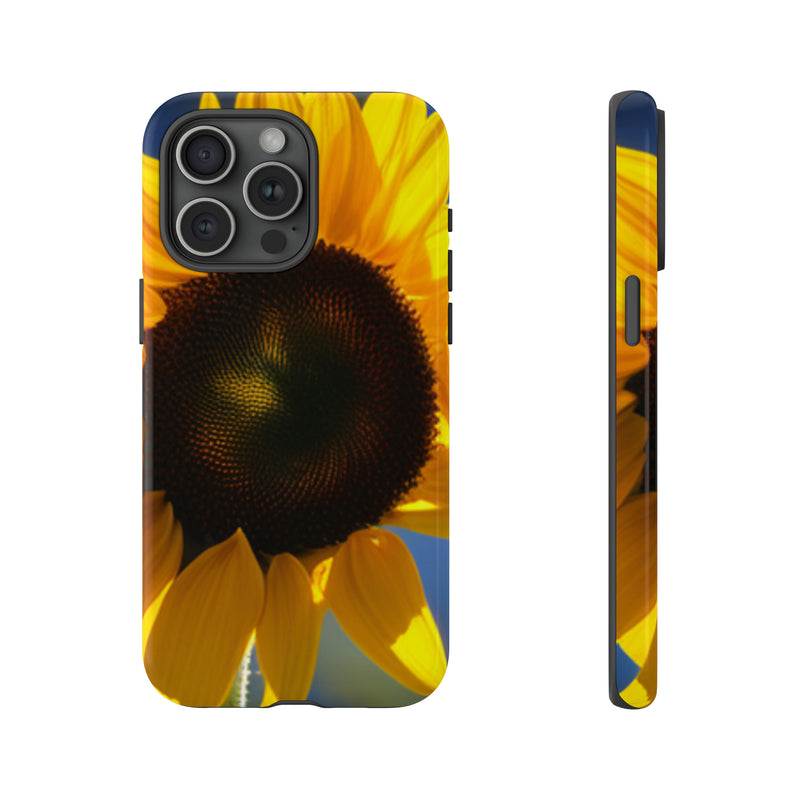 Sunflower Tough Cases  All iPhone 15, 14, 13, 12, 11, X, 8 , Google Pixel 7, 6, 5, Samsung Galaxy 23, 22, 21, 20, 10