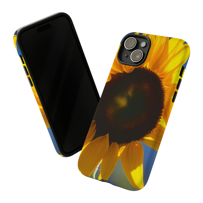 Sunflower Tough Cases  All iPhone 15, 14, 13, 12, 11, X, 8 , Google Pixel 7, 6, 5, Samsung Galaxy 23, 22, 21, 20, 10