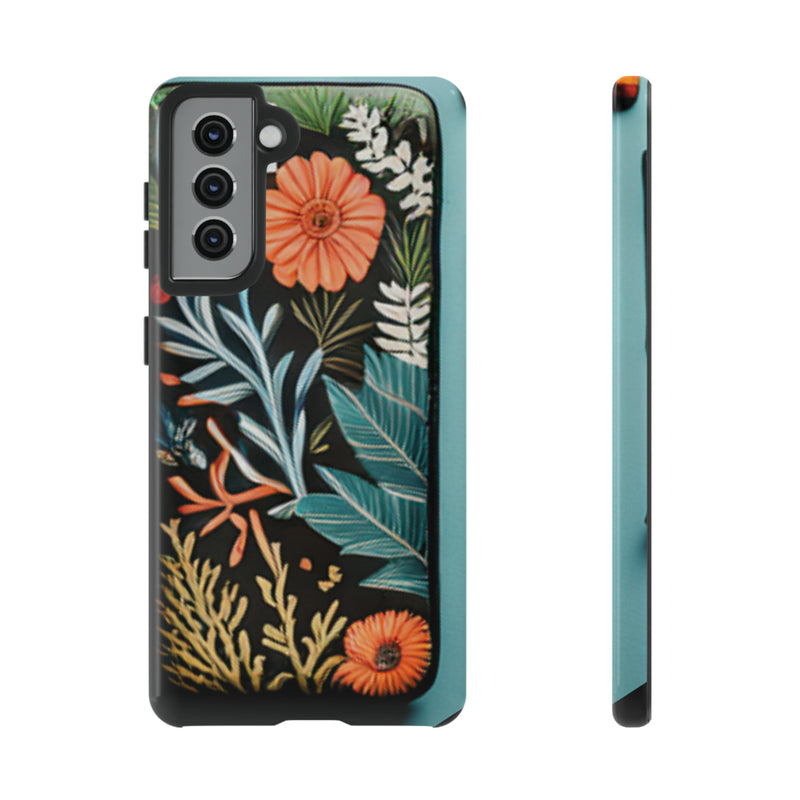 Wild Flowers Tough Cases All iPhone 15, 14, 13, 12, 11, X, 8 , Google Pixel 7, 6, 5, Samsung Galaxy 23, 22, 21, 20, 10