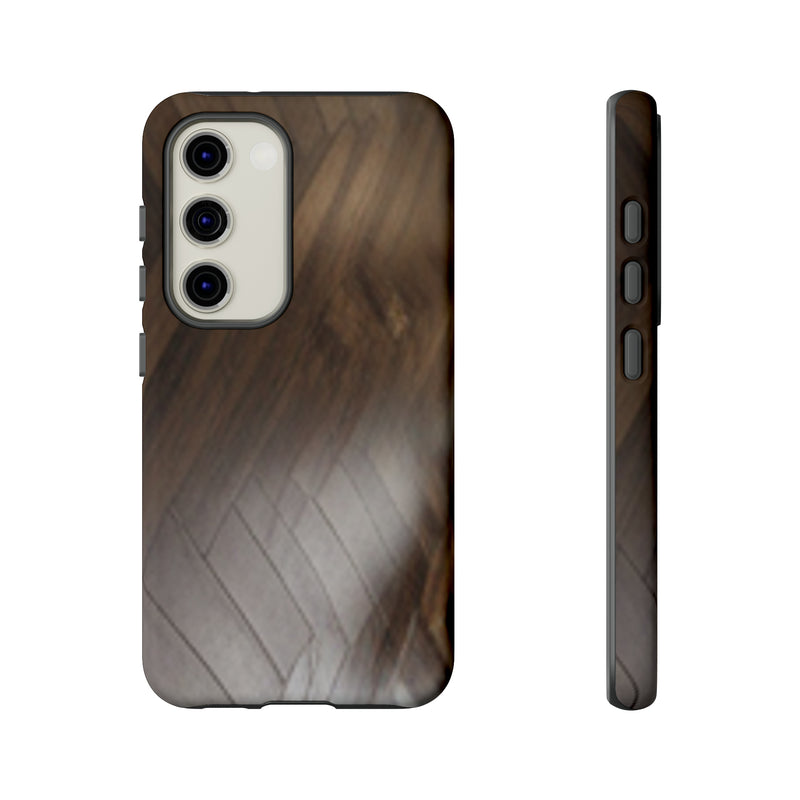 Shine Brown Floor Tough Cases. All iPhone 15, 14, 13, 12, 11, X, 8 , Google Pixel 7, 6, 5, Samsung Galaxy 23, 22, 21, 20, 10