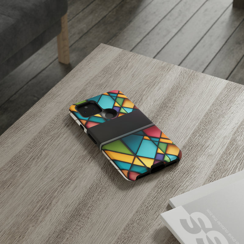 Geometric Patterns Tough Cases  All iPhone 15, 14, 13, 12, 11, X, 8 , Google Pixel 7, 6, 5, Samsung Galaxy 23, 22, 21, 20, 10