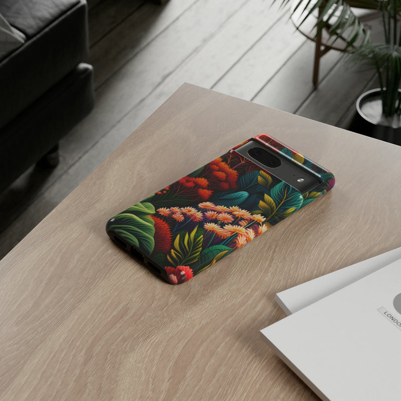 Vibrant Floresta Tough Cases For  All iPhone 15, 14, 13, 12, 11, X, 8 , Google Pixel 7, 6, 5, Samsung Galaxy 23, 22, 21, 20, 10