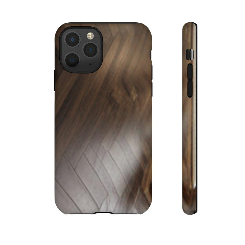 Shine Brown Floor Tough Cases. All iPhone 15, 14, 13, 12, 11, X, 8 , Google Pixel 7, 6, 5, Samsung Galaxy 23, 22, 21, 20, 10