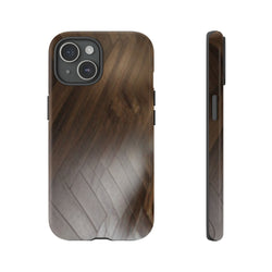 Shine Brown Floor Tough Cases. All iPhone 15, 14, 13, 12, 11, X, 8 , Google Pixel 7, 6, 5, Samsung Galaxy 23, 22, 21, 20, 10