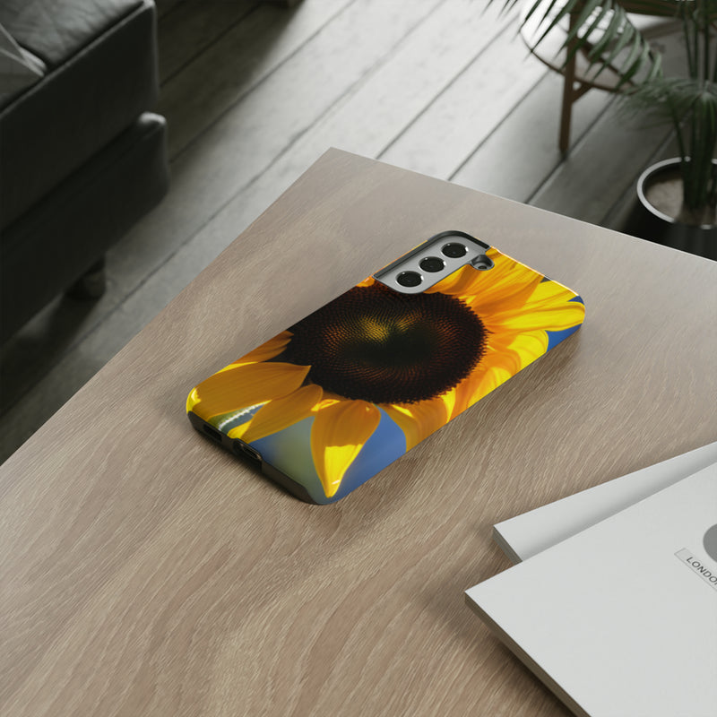 Sunflower Tough Cases  All iPhone 15, 14, 13, 12, 11, X, 8 , Google Pixel 7, 6, 5, Samsung Galaxy 23, 22, 21, 20, 10