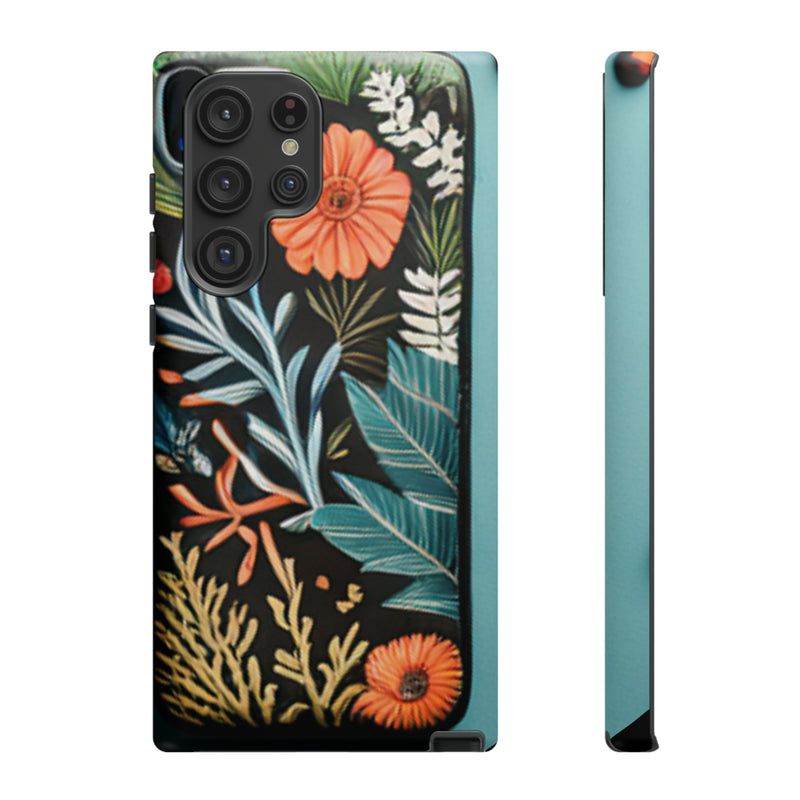 Wild Flowers Tough Cases All iPhone 15, 14, 13, 12, 11, X, 8 , Google Pixel 7, 6, 5, Samsung Galaxy 23, 22, 21, 20, 10