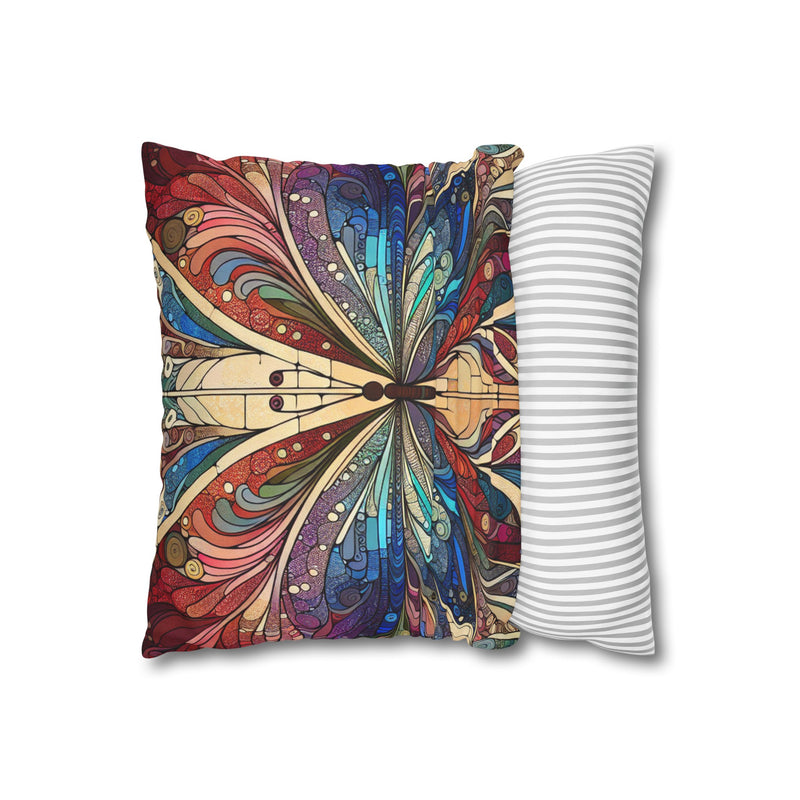 Spun Polyester Square Pillowcase