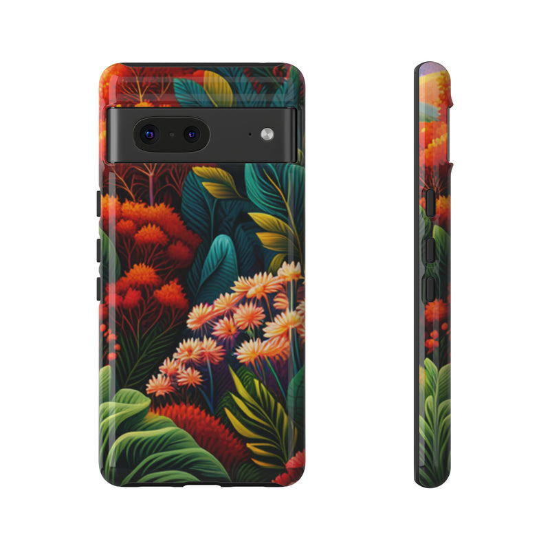 Vibrant Floresta Tough Cases For  All iPhone 15, 14, 13, 12, 11, X, 8 , Google Pixel 7, 6, 5, Samsung Galaxy 23, 22, 21, 20, 10