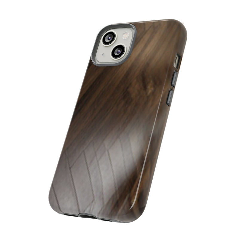 Shine Brown Floor Tough Cases. All iPhone 15, 14, 13, 12, 11, X, 8 , Google Pixel 7, 6, 5, Samsung Galaxy 23, 22, 21, 20, 10