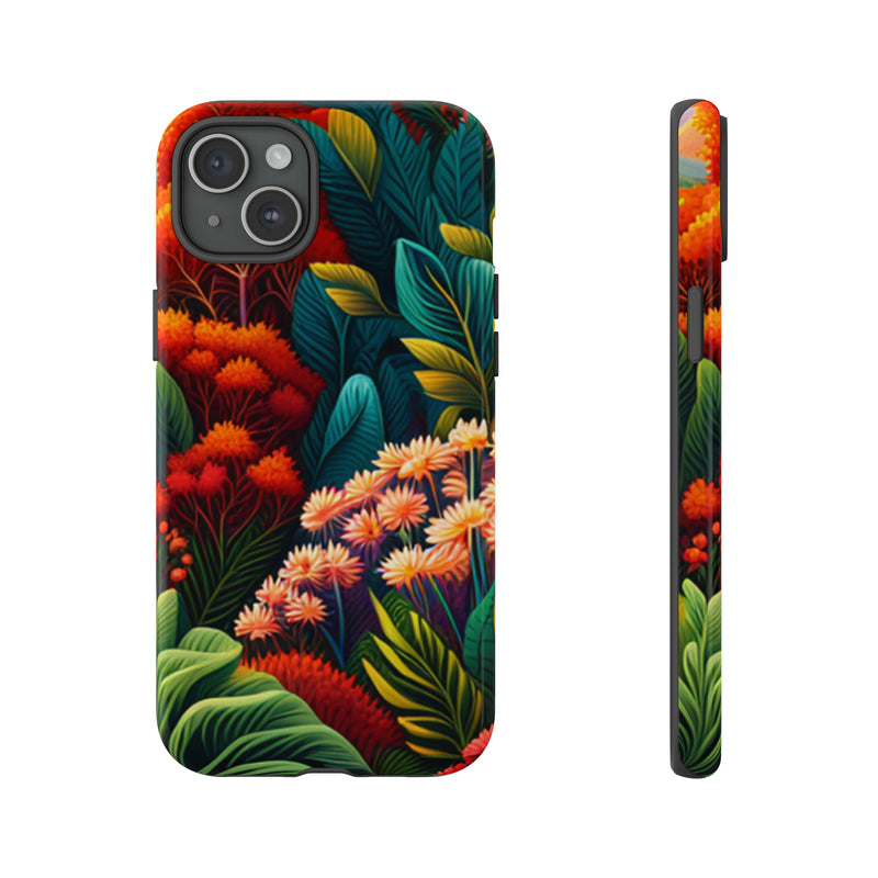 Vibrant Floresta Tough Cases For  All iPhone 15, 14, 13, 12, 11, X, 8 , Google Pixel 7, 6, 5, Samsung Galaxy 23, 22, 21, 20, 10