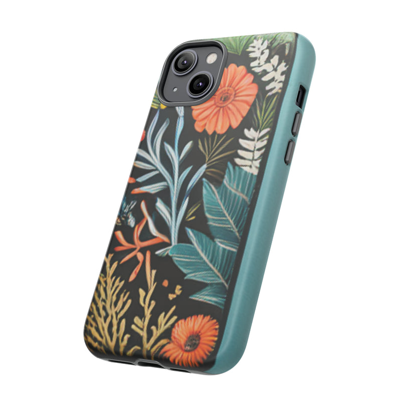 Wild Flowers Tough Cases All iPhone 15, 14, 13, 12, 11, X, 8 , Google Pixel 7, 6, 5, Samsung Galaxy 23, 22, 21, 20, 10