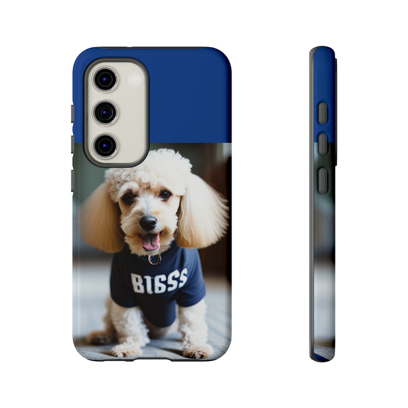 Bigss In Blue Tough Cases. All iPhone 15, 14, 13, 12, 11, X, 8 , Google Pixel 7, 6, 5, Samsung Galaxy 23, 22, 21, 20, 10