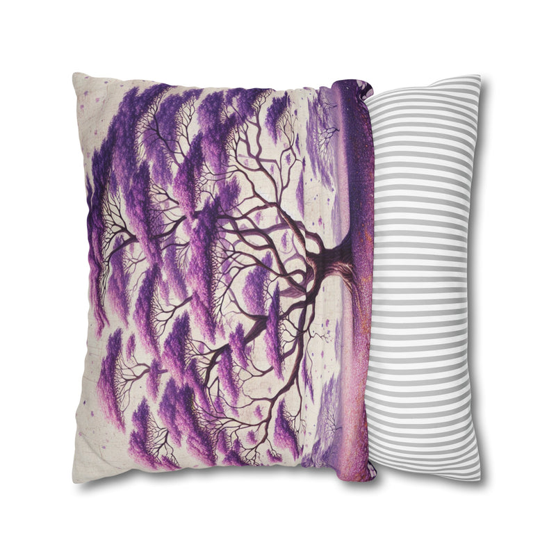 Spun Polyester Square Pillowcase