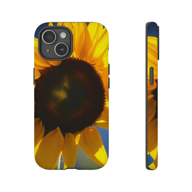 Sunflower Tough Cases  All iPhone 15, 14, 13, 12, 11, X, 8 , Google Pixel 7, 6, 5, Samsung Galaxy 23, 22, 21, 20, 10