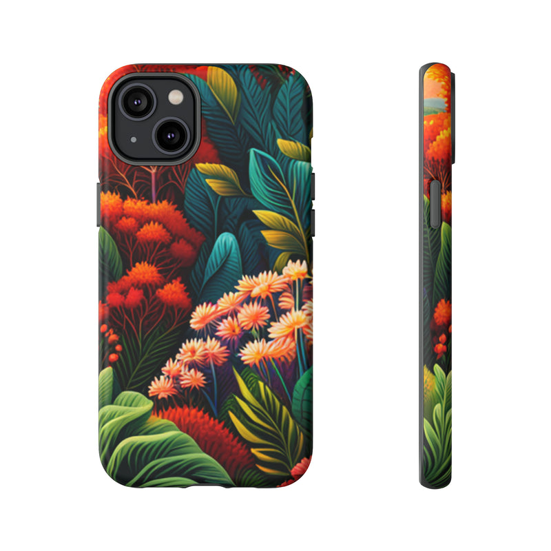 Vibrant Floresta Tough Cases For  All iPhone 15, 14, 13, 12, 11, X, 8 , Google Pixel 7, 6, 5, Samsung Galaxy 23, 22, 21, 20, 10