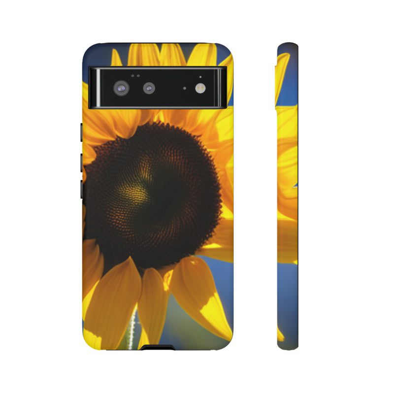 Sunflower Tough Cases  All iPhone 15, 14, 13, 12, 11, X, 8 , Google Pixel 7, 6, 5, Samsung Galaxy 23, 22, 21, 20, 10