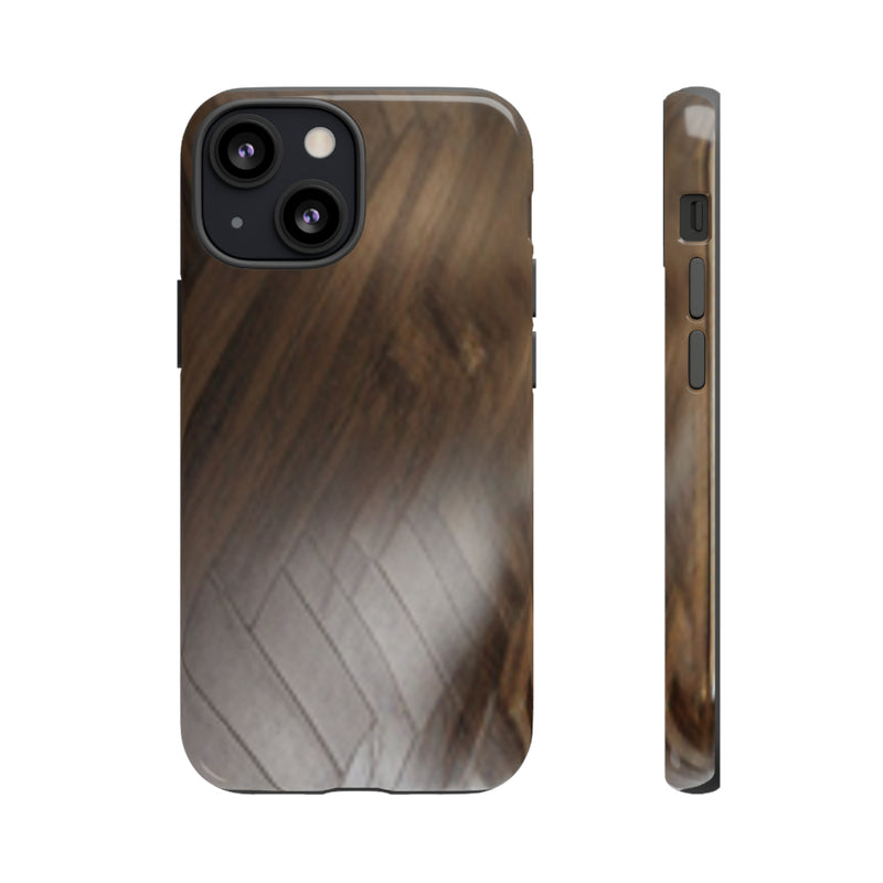 Shine Brown Floor Tough Cases. All iPhone 15, 14, 13, 12, 11, X, 8 , Google Pixel 7, 6, 5, Samsung Galaxy 23, 22, 21, 20, 10