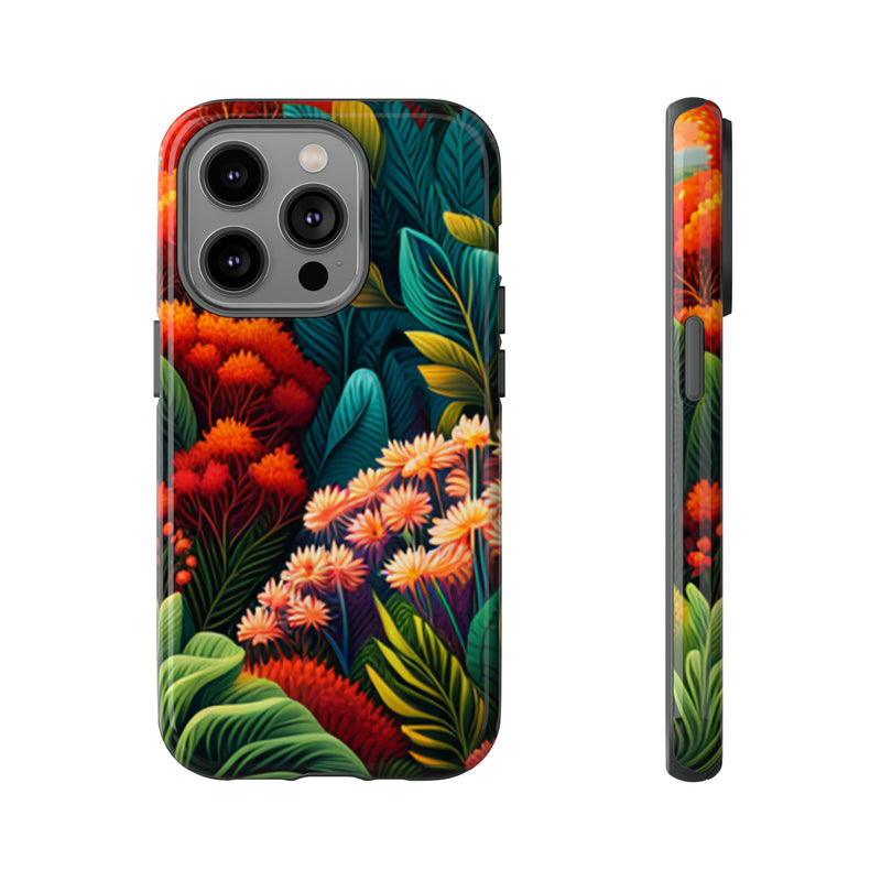 Vibrant Floresta Tough Cases For  All iPhone 15, 14, 13, 12, 11, X, 8 , Google Pixel 7, 6, 5, Samsung Galaxy 23, 22, 21, 20, 10