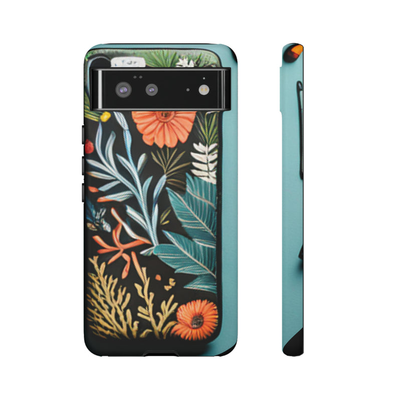 Wild Flowers Tough Cases All iPhone 15, 14, 13, 12, 11, X, 8 , Google Pixel 7, 6, 5, Samsung Galaxy 23, 22, 21, 20, 10