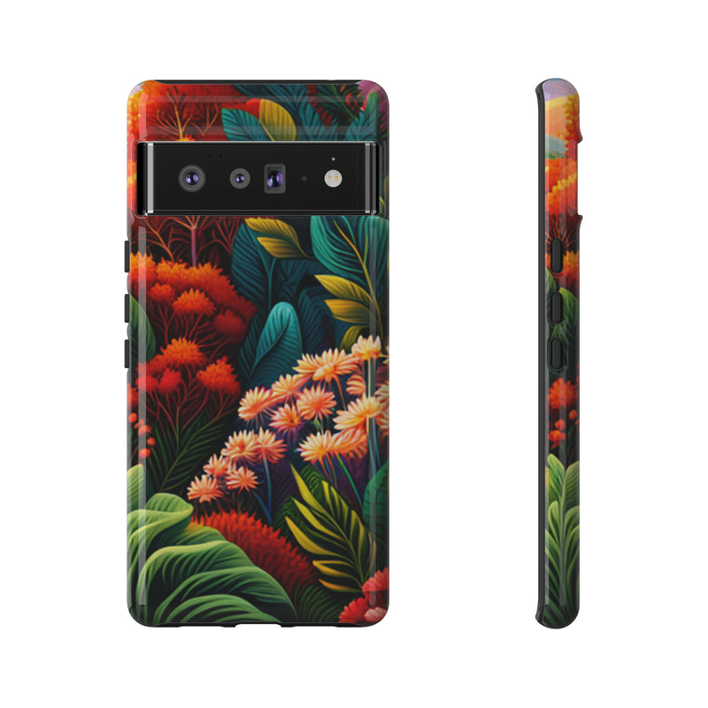 Vibrant Floresta Tough Cases For  All iPhone 15, 14, 13, 12, 11, X, 8 , Google Pixel 7, 6, 5, Samsung Galaxy 23, 22, 21, 20, 10