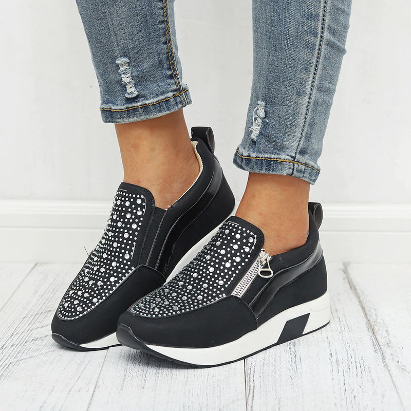 Women Shoes Stylish Shoes Women Sneakers Female Knitted Vulcanized Shoes Women Ankle Flats