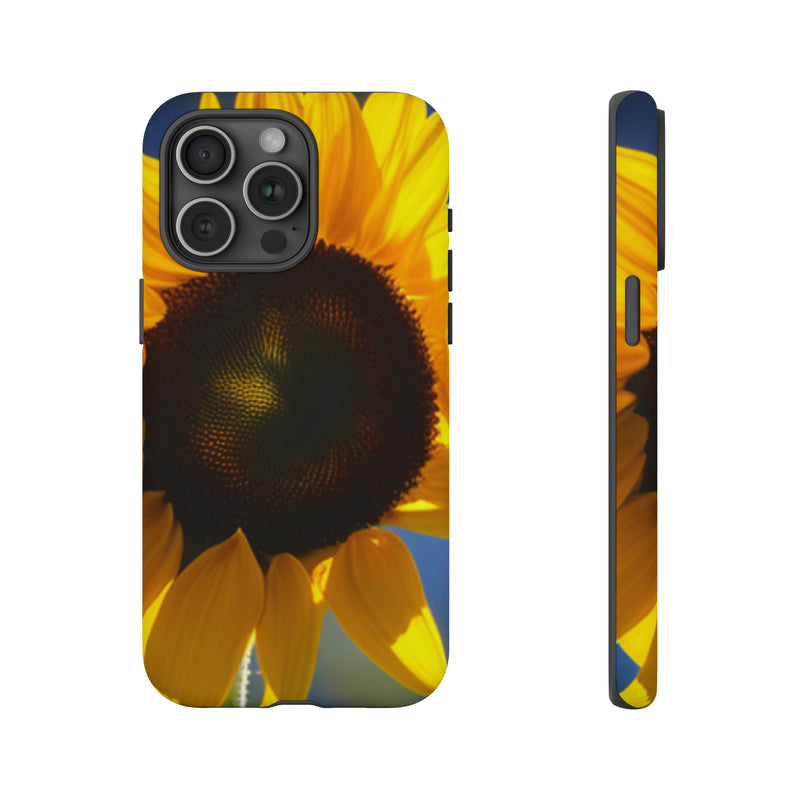 Sunflower Tough Cases  All iPhone 15, 14, 13, 12, 11, X, 8 , Google Pixel 7, 6, 5, Samsung Galaxy 23, 22, 21, 20, 10