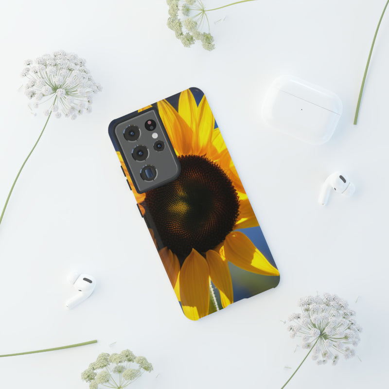 Sunflower Tough Cases  All iPhone 15, 14, 13, 12, 11, X, 8 , Google Pixel 7, 6, 5, Samsung Galaxy 23, 22, 21, 20, 10