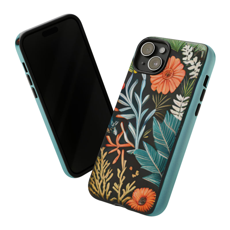 Wild Flowers Tough Cases All iPhone 15, 14, 13, 12, 11, X, 8 , Google Pixel 7, 6, 5, Samsung Galaxy 23, 22, 21, 20, 10