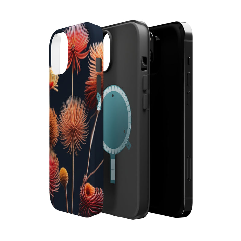 Dry Flowers With A Black Background MagSafe Tough Cases 14 and 13