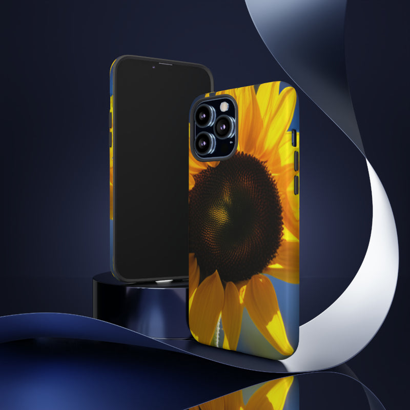 Sunflower Tough Cases  All iPhone 15, 14, 13, 12, 11, X, 8 , Google Pixel 7, 6, 5, Samsung Galaxy 23, 22, 21, 20, 10