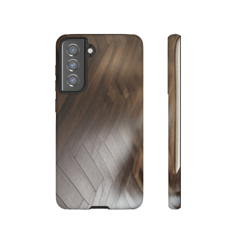 Shine Brown Floor Tough Cases. All iPhone 15, 14, 13, 12, 11, X, 8 , Google Pixel 7, 6, 5, Samsung Galaxy 23, 22, 21, 20, 10