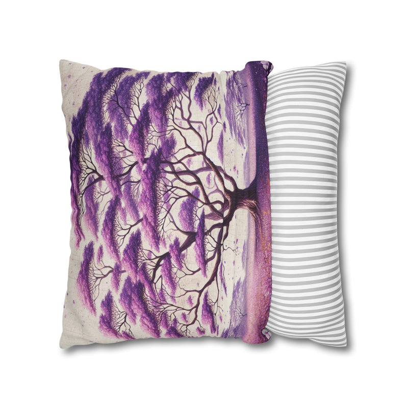 Spun Polyester Square Pillowcase