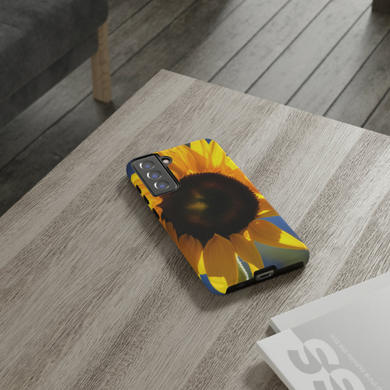 Sunflower Tough Cases  All iPhone 15, 14, 13, 12, 11, X, 8 , Google Pixel 7, 6, 5, Samsung Galaxy 23, 22, 21, 20, 10