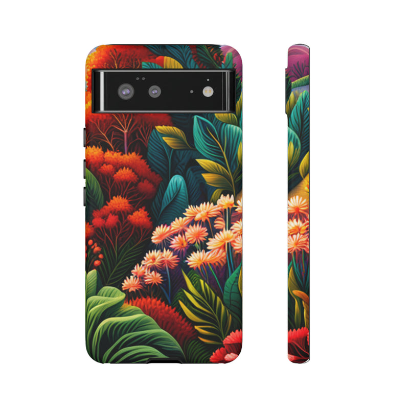 Vibrant Floresta Tough Cases For  All iPhone 15, 14, 13, 12, 11, X, 8 , Google Pixel 7, 6, 5, Samsung Galaxy 23, 22, 21, 20, 10