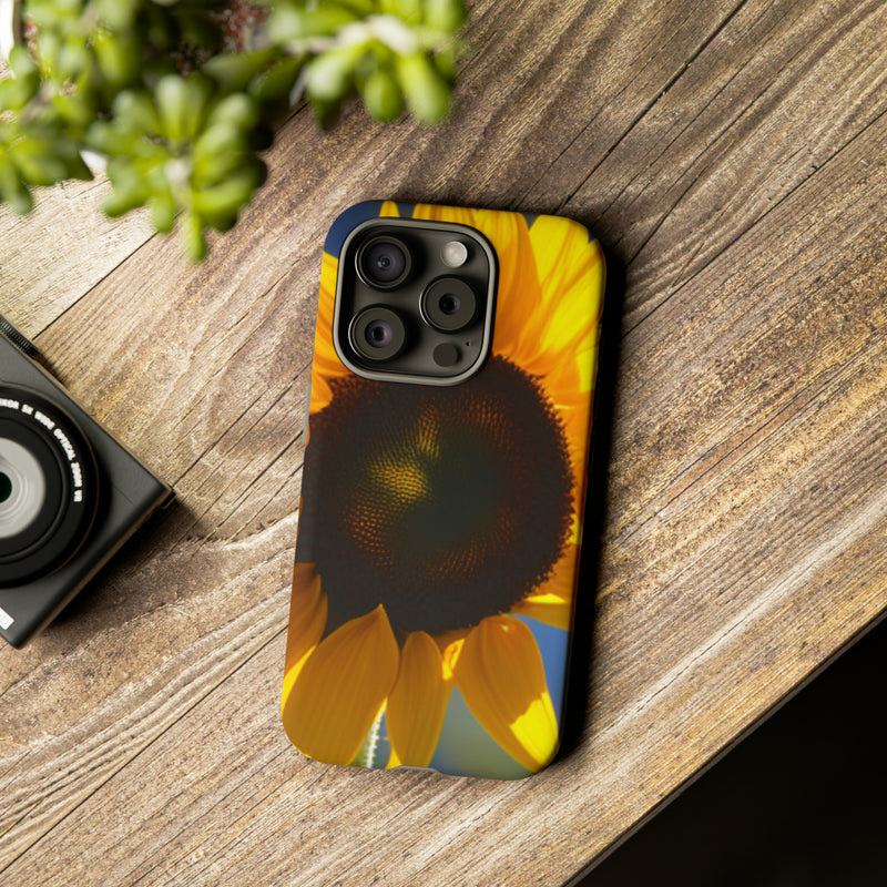 Sunflower Tough Cases  All iPhone 15, 14, 13, 12, 11, X, 8 , Google Pixel 7, 6, 5, Samsung Galaxy 23, 22, 21, 20, 10